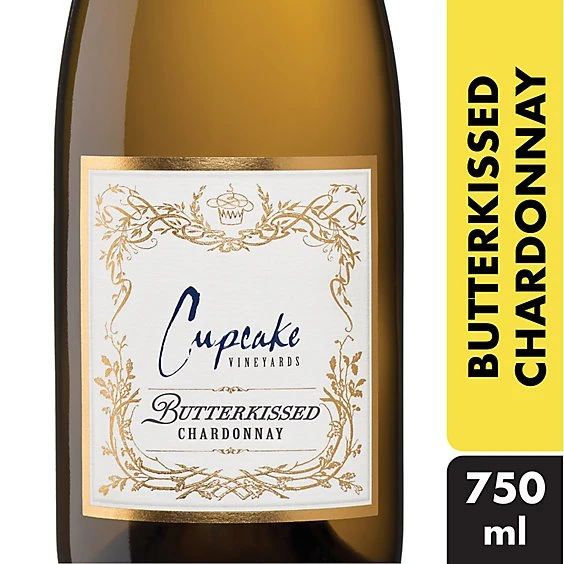 Cupcake Vineyards Wine White Butterkissed Chardonnay  750 Ml