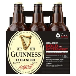 Guinness Guinness Extra Stout Beer  6pk/11.2 fl oz Bottles