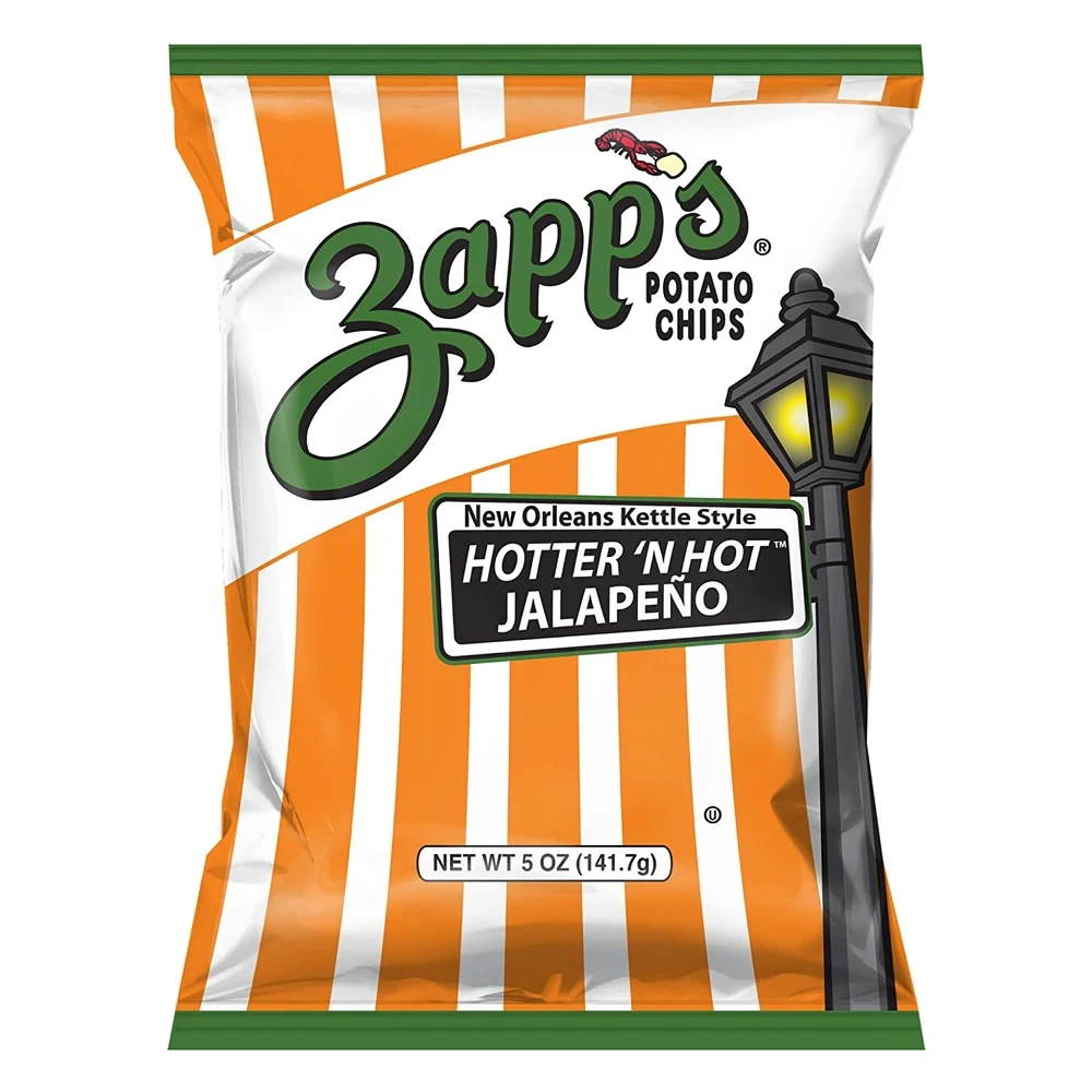 Zapp's New Orleans Kettle Style Hotter 'N Hot Jalapeno Potato Chips  5oz