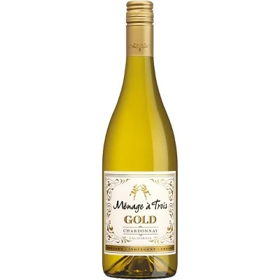 Ménage à Trois Gold Chardonnay White Wine  750ml Bottle