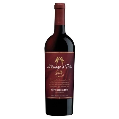 Ménage à Trois Silk Red Blend Wine  750ml Bottle
