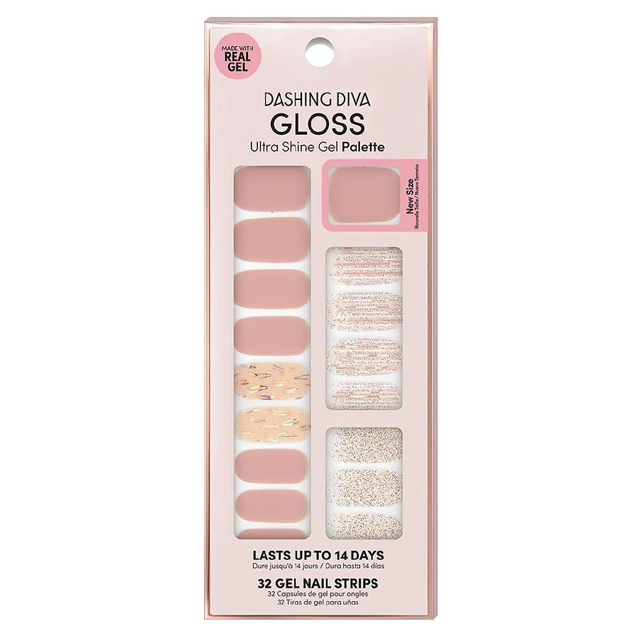 Dashing Diva Gloss Ultra Shine Gel Palette Rose Sparkle