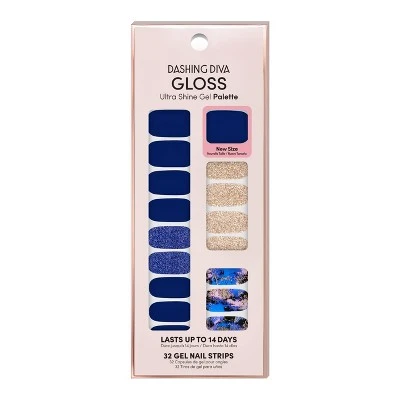 Dashing Diva Gloss Ultra Shine Gel Palette  Blue Vixon