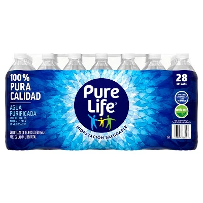 Nestle Pure Life Purified Water  28pk/0.5 L Bottles