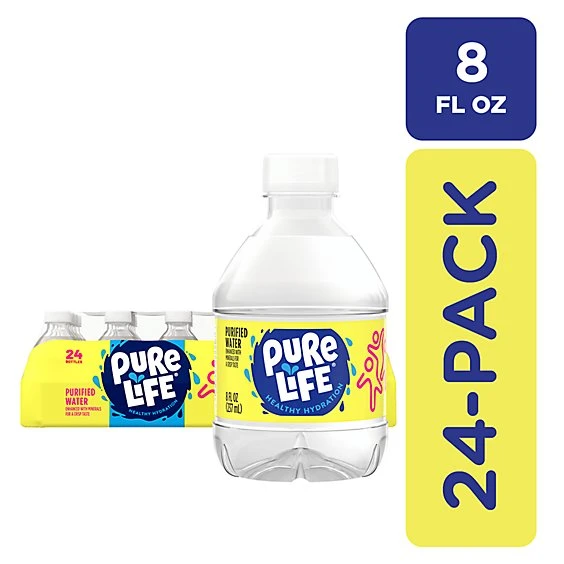 Nestle Pure Life Purified Water 24pk/8 fl oz Bottles