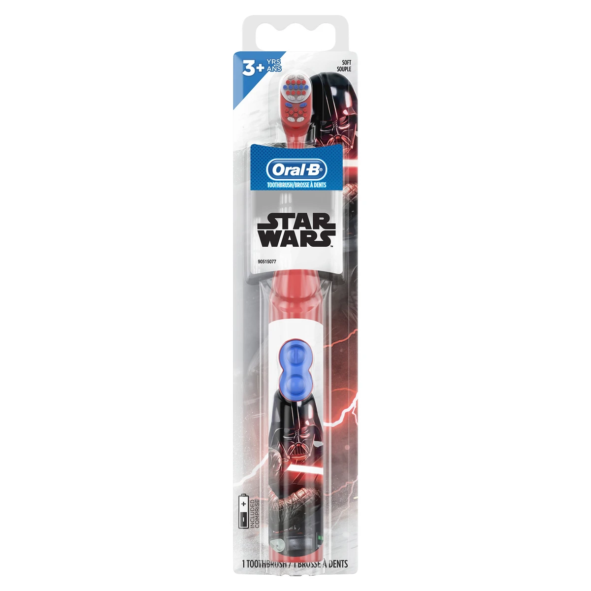 Oral B Kid's Battery Toothbrush featuring Star Wars Soft Bristles for Kids 3+