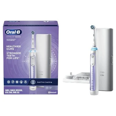 Oral B 6000 SmartSeries Electric Toothbrush Powered by Braun Orchid Purple