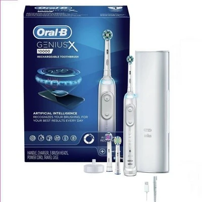 Oral B Genius X 10000 Rechargeable Electric Toothbrush  White