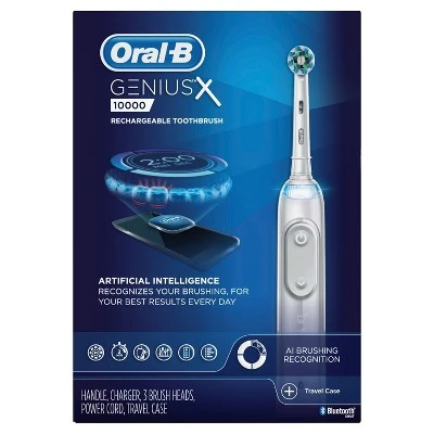 Oral B Genius X 10000 Rechargeable Electric Toothbrush  White