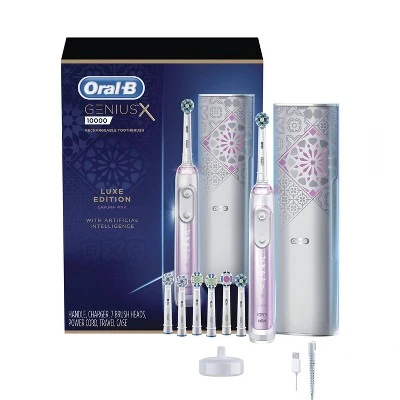Oral B Genius X Luxe, Rechargeable Electric Toothbrush Sakura Pink