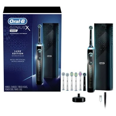 Oral B Genius X Luxe, Rechargeable Electric Toothbrush  Anthracite Black