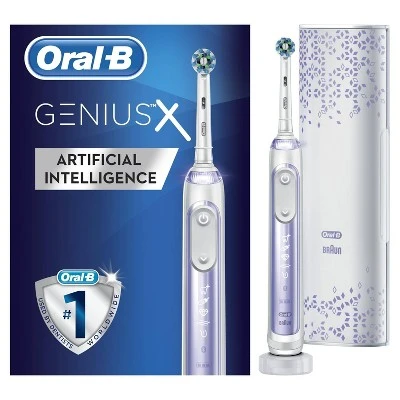 Oral B Genius X 10000 Rechargeable Electric Toothbrush  Orchid Purple