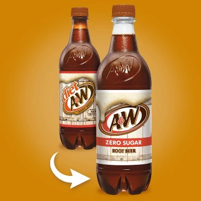 Diet A&W Root Beer  6pk/0.5 L Bottles