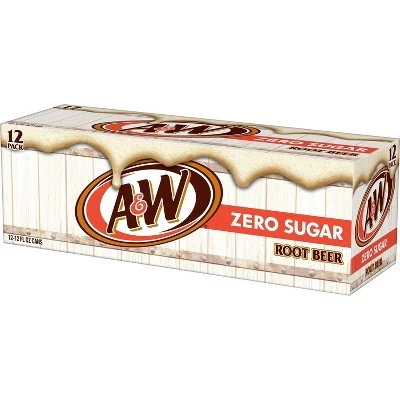 Diet A&W Root Beer  12pk/12 fl oz Cans