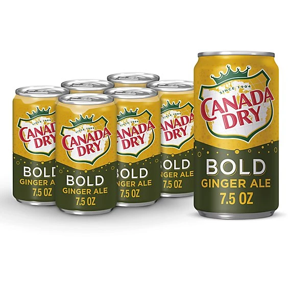 Canada Dry Ginger Ale Bold  6pk/7.5 fl oz Mini Cans