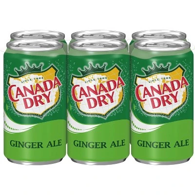 Canada Dry Ginger Ale  6pk/7.5 fl oz Cans