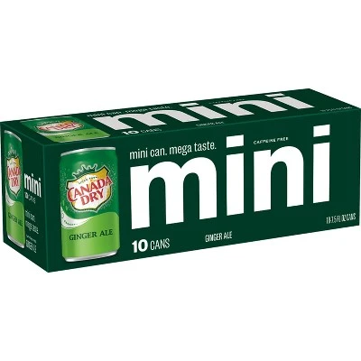 Canada Dry Ginger Ale  10pk/7.5 fl oz Mini Cans