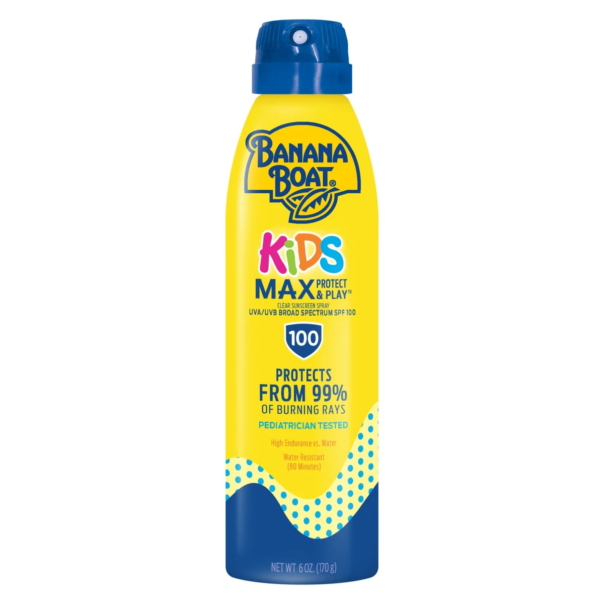Banana Boat Kids Max Protect & Play Sunscreen C Spray  SPF 100  6oz