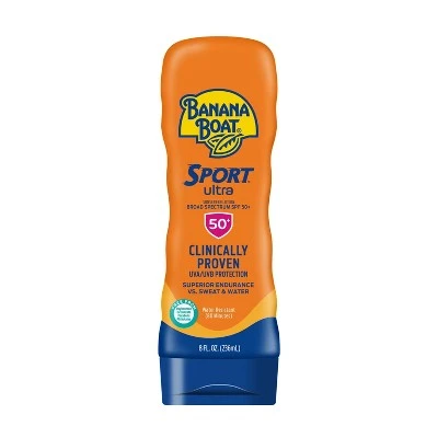 Banana Boat Ultra Sport Sunscreen Lotion  SPF 50+  8oz