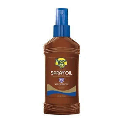 Banana Boat Deep Tanning Oil Sunscreen Pump Spray  SPF 15  8oz
