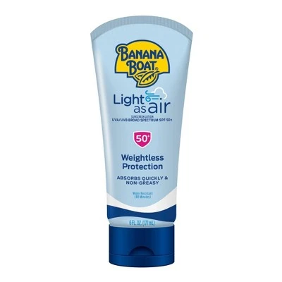 Banana Boat Light As Air Sunscreen Lotion  SPF 50  6 fl oz