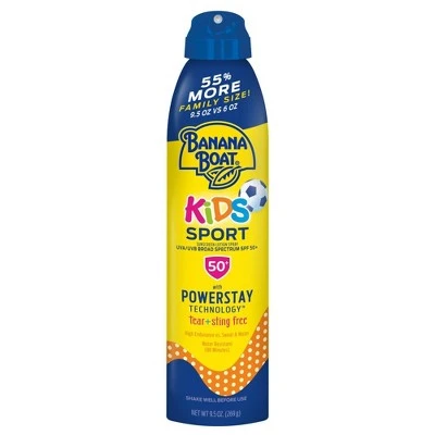 Banana Boat Kids Sport Sunscreen Spray  SPF 50+  9.5oz