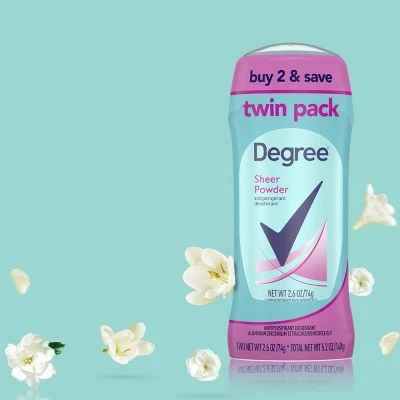Degree Dry Protection Sheer Powder Invisible Antiperspirant & Deodorant Stick  Trial Size  2.6oz