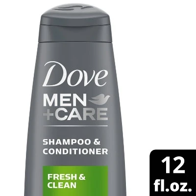 Dove Men + Care Fresh & Clean Fortifying Shampoo + Conditioner  12 fl oz