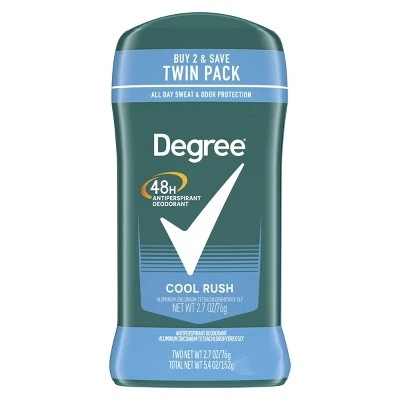 Degree Men 48 Hour Cool Rush Antiperspirant & Deodorant Stick 2.7oz/2ct