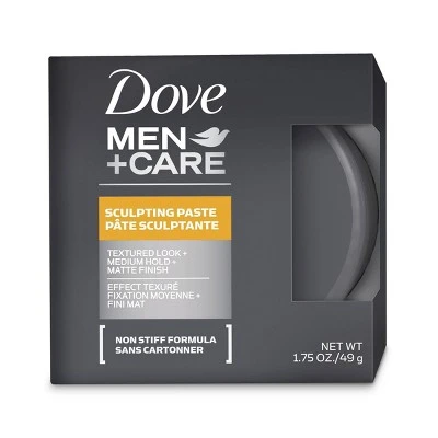 Dove Men+Care Textured Look + Medium Hold + Matte Finish Sculpting Hair Paste Gel  1.75oz