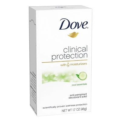Dove Clinical Protection Cool Essentials Antiperspirant & Deodorant Stick  1.7oz
