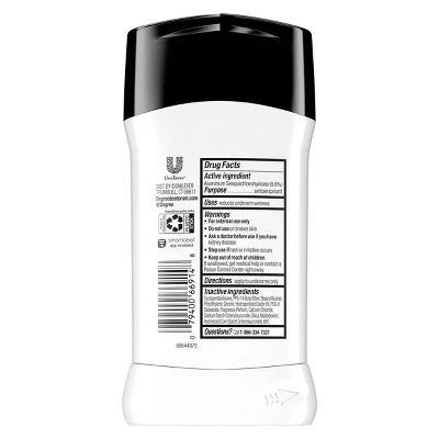 Degree Men Ultra Clear Black + White Fresh 48 Hour Antiperspirant & Deodorant Stick 2.7oz