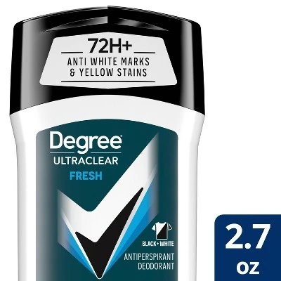 Degree Men Ultra Clear Black + White Fresh 48 Hour Antiperspirant & Deodorant Stick 2.7oz