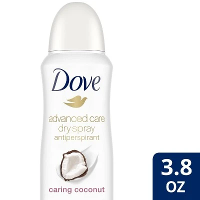 Dove Caring Coconut 48 Hour Antiperspirant & Deodorant Dry Spray  3.8oz