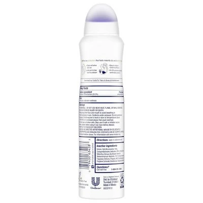 Dove Sheer Fresh 48 Hour Invisible Antiperspirant & Deodorant Dry Spray  3.8oz