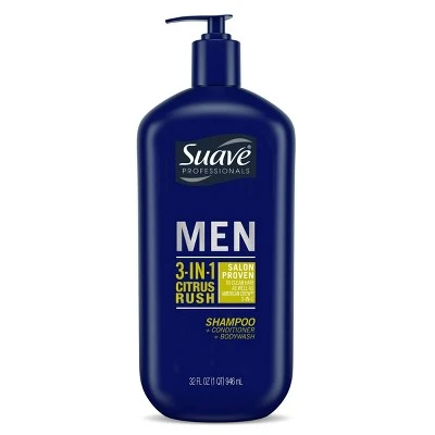 Suave 3 in 1 Body Wash Shampoo & Conditioner  32 fl oz