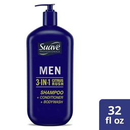 Suave Suave 3 in 1 Body Wash Shampoo & Conditioner  32 fl oz