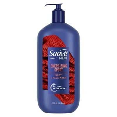 Suave Men Sport Energizing Body Wash Soap for All Skin Types  32 fl oz