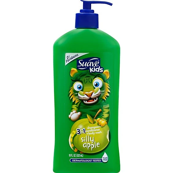Suave Kids 3 in 1 Body Wash, shampoo And Conditioners Apple 18 fl oz