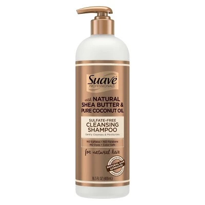 Suave Professionals for Natural Hair Sulfate Free Cleansing Shampoo  16.5 fl oz