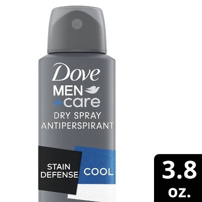 Dove Men+Care Stain Defense Cool 48 Hour Antiperspirant & Deodorant Dry Spray 3.8oz