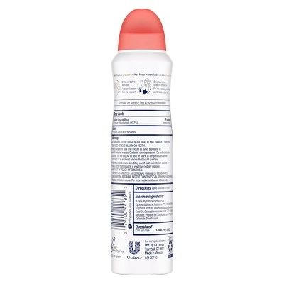 Dove Dry Spray Antiperspirant & Deodorant Rose Petals  3.8oz