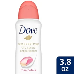 Dove Beauty Dove Dry Spray Antiperspirant & Deodorant Rose Petals  3.8oz