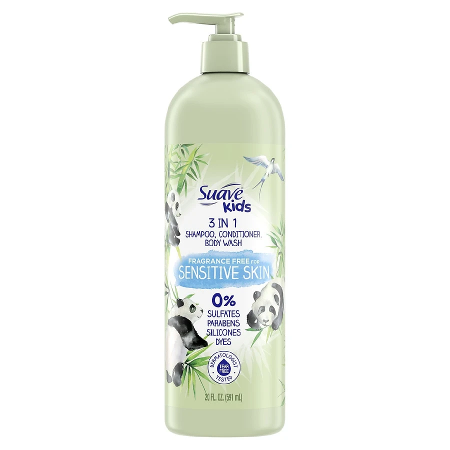Suave Kids Fragrance Free Naturals Shampoo 20 fl oz