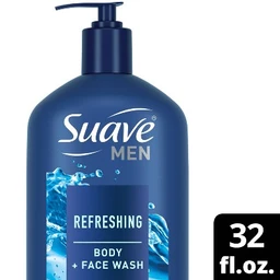Suave Suave Men Refresh Hydrating Body Wash Soap for All Skin Types  32 fl oz