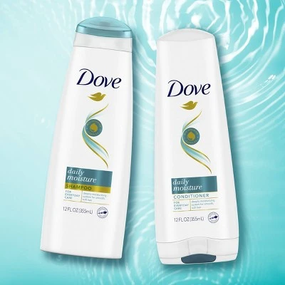 Dove Beauty Daily Moisture Shampoo & Conditioner Twin Pack  24 fl oz