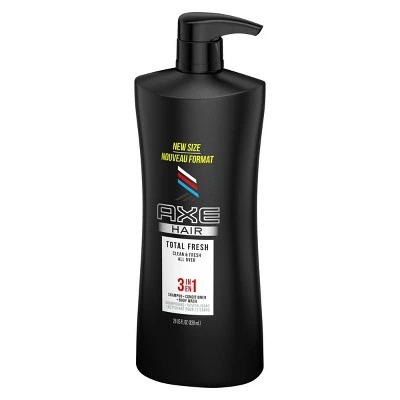 Axe Clean Fresh 3 in 1 Body Wash + Shampoo + Conditioners 28 fl oz