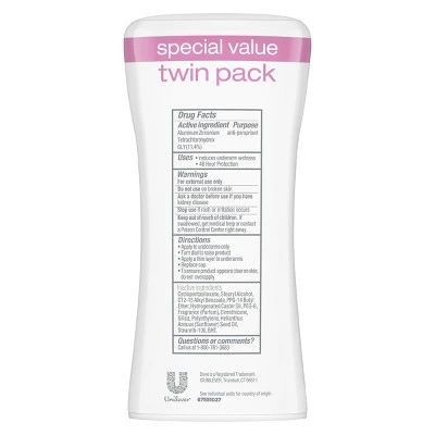 Dove Advanced Care Invisible Antiperspirant & Deodorant Clear Finish Twin 2.6oz/2pk
