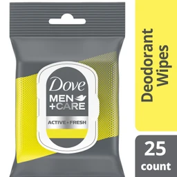 Dove Men+Care Dove Men+Care Active + Fresh Pre Moistened Towelette Deodorant Wipes  25ct