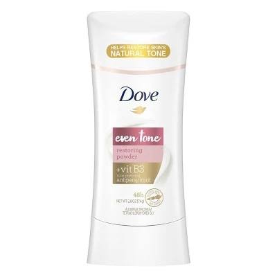 Dove Even Tone Restoring Powder 48 Hour Antiperspirant & Deodorant Stick 2.6oz